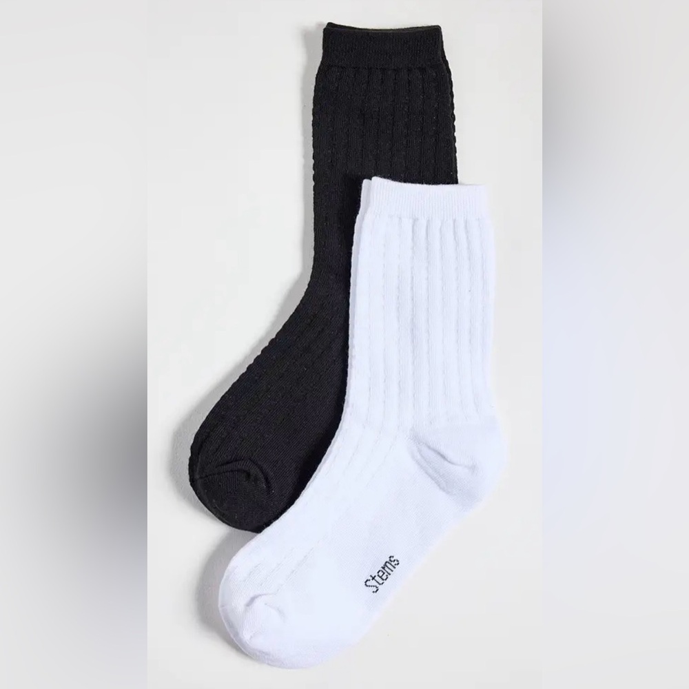 (2) Stems Women’s Waffle Knit Socks